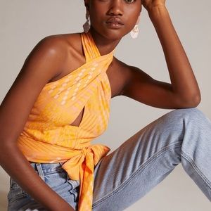 NWT Anthropologie Eva Franco Halter Wrap Top